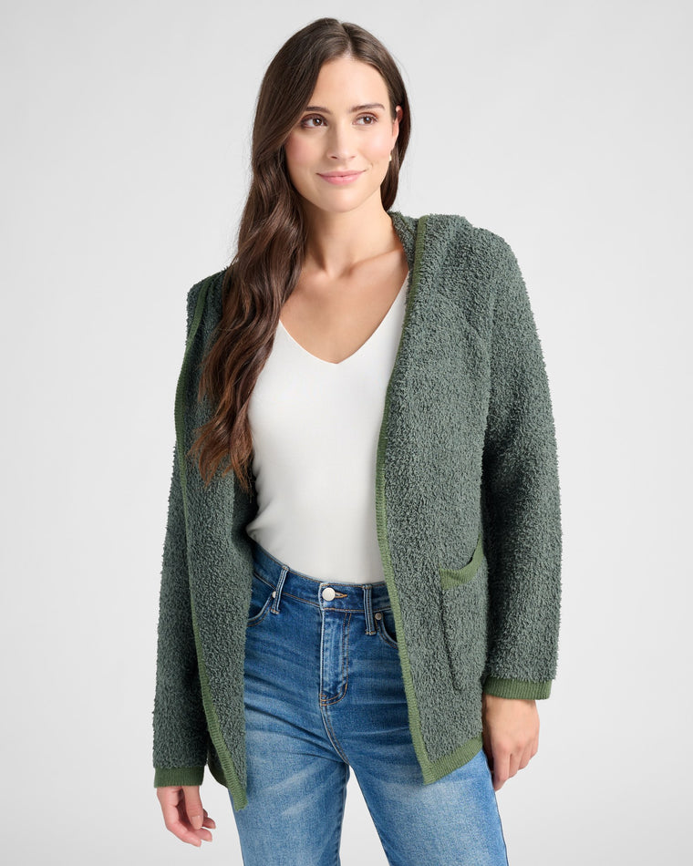 Army $|& Herizon Hooded Cardigan - SOF Front