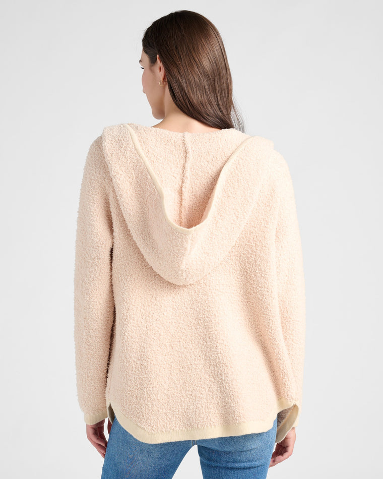 Oatmeal $|& Herizon Hooded Cardigan - SOF Back