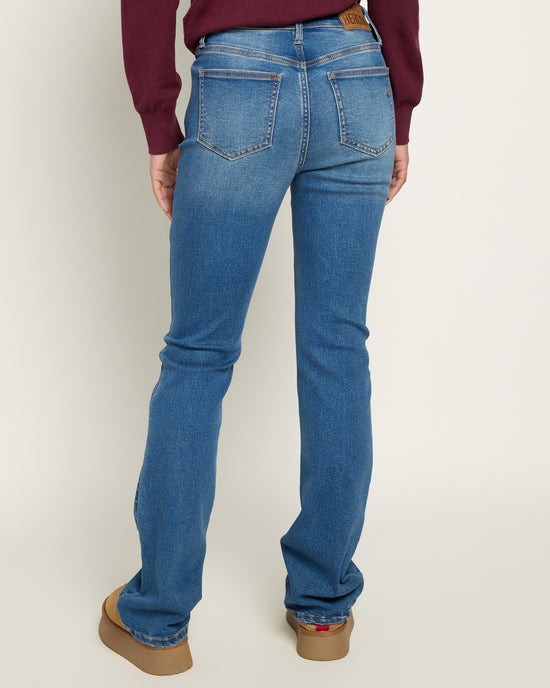 Medium Wash Blue $|& Herizon Avril High Rise Slim Bootcut Jeans - SOF Back