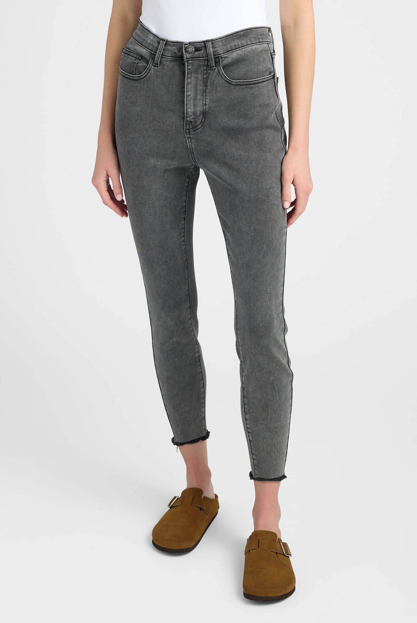 Grey 27" $|& Herizon Mazy High Rise Skinny Jeans - SOF Front