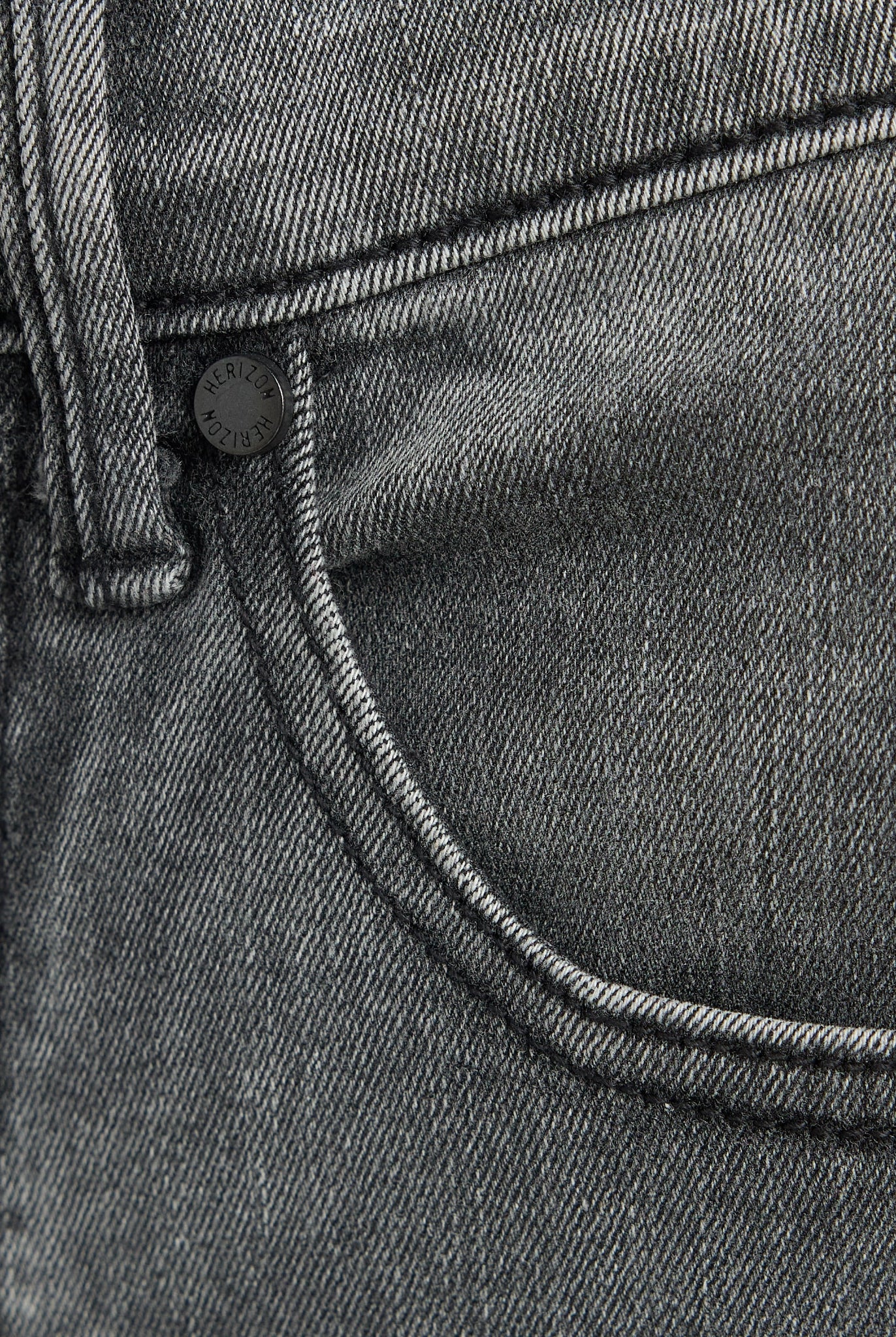 Grey 30" $|& Herizon Mazy High Rise Skinny Jeans - SOF Detail