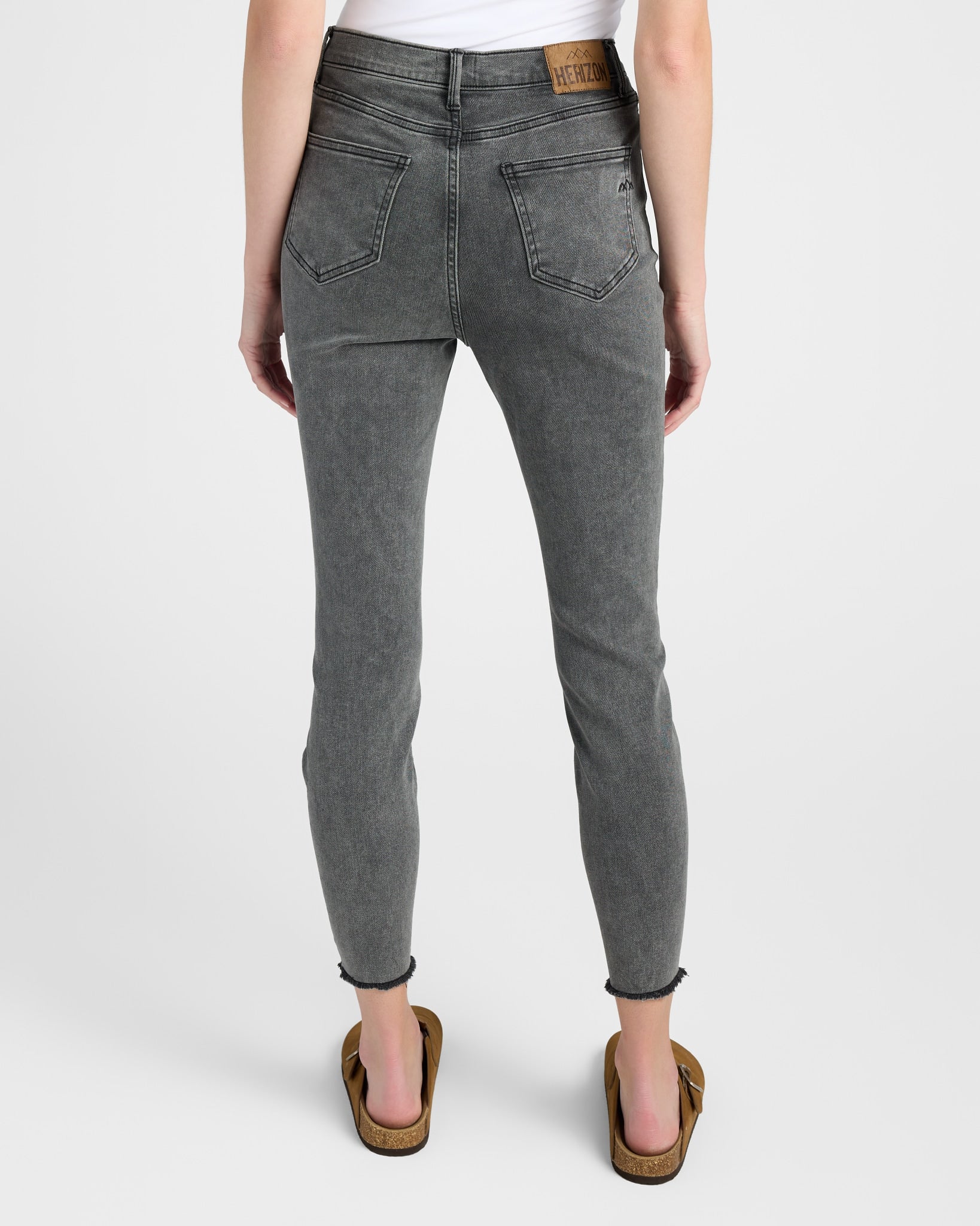 Grey 30" $|& Herizon Mazy High Rise Skinny Jeans - SOF Back