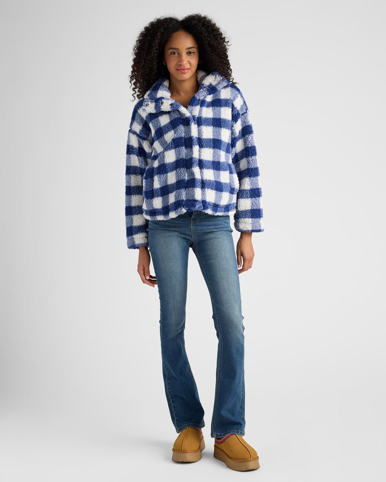Navy/Cream Buffalo $|& SEAS Sun Valley Sherpa - SOF Full Front