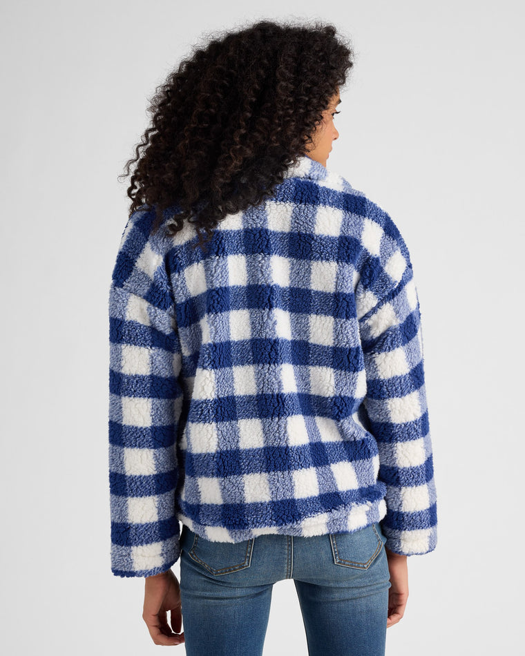 Navy/Cream Buffalo $|& SEAS Sun Valley Sherpa - SOF Back