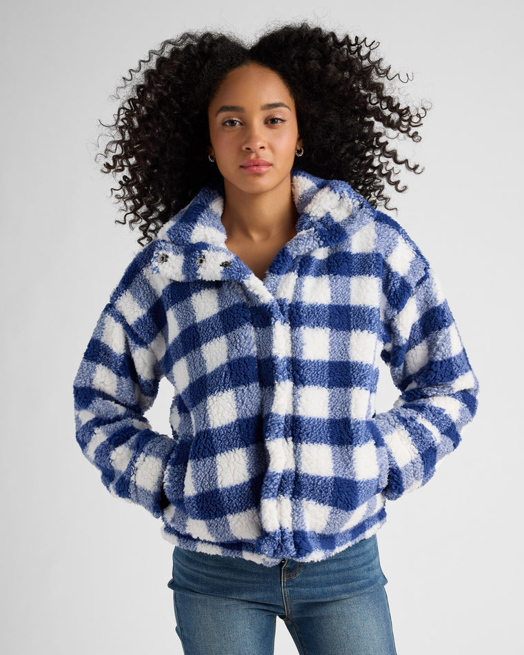 Navy/Cream Buffalo $|& SEAS Sun Valley Sherpa - SOF Front