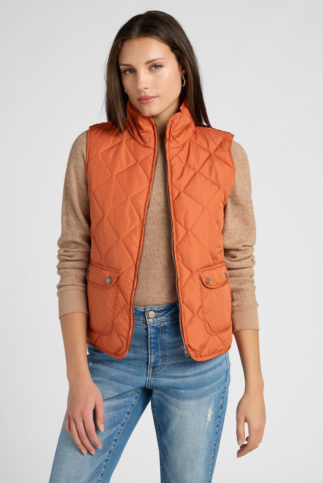 Rust $|& Herizon Stargazer Quilted Vest - SOF Front