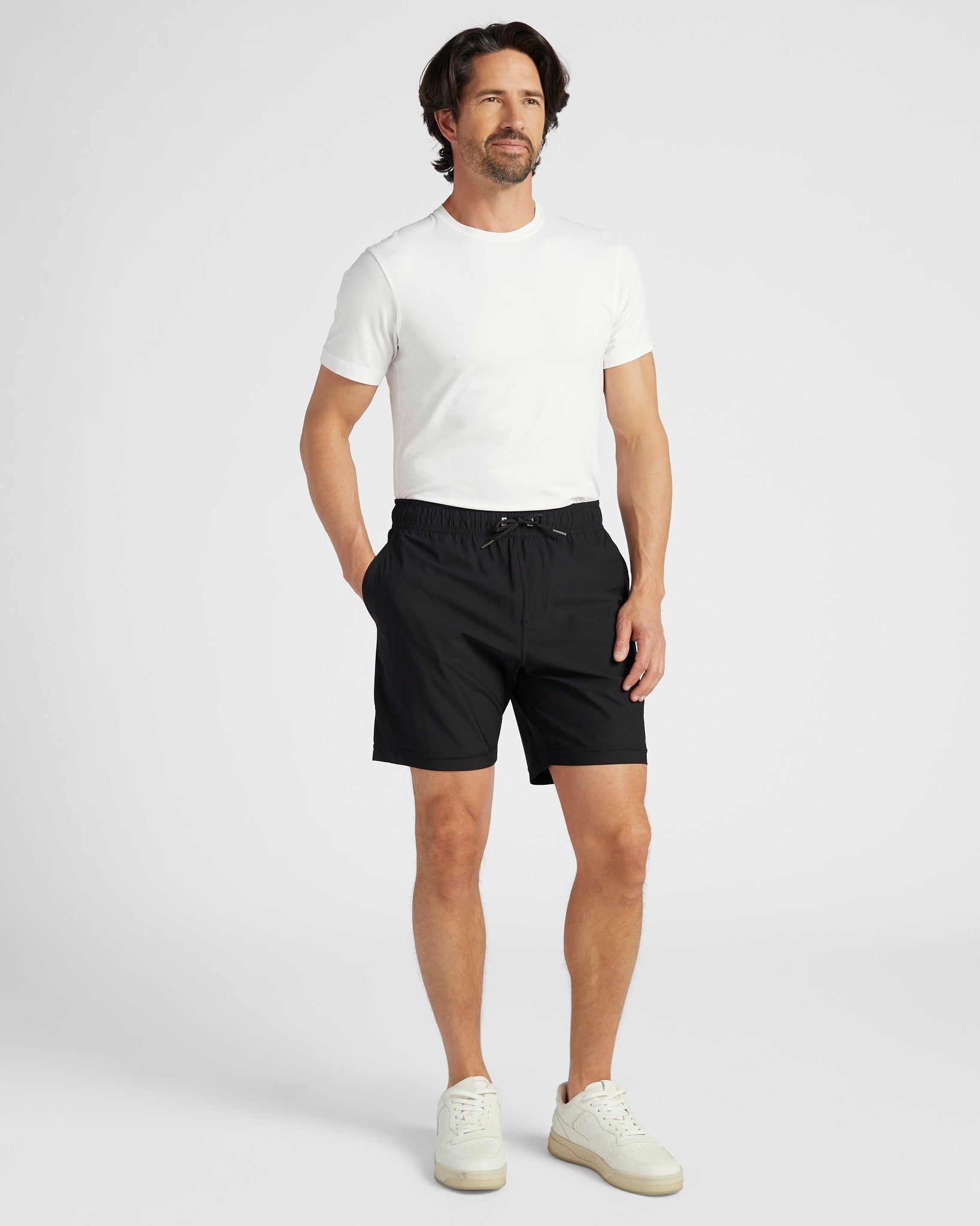 Black $|& Glyder Court Short - SOF Full Front