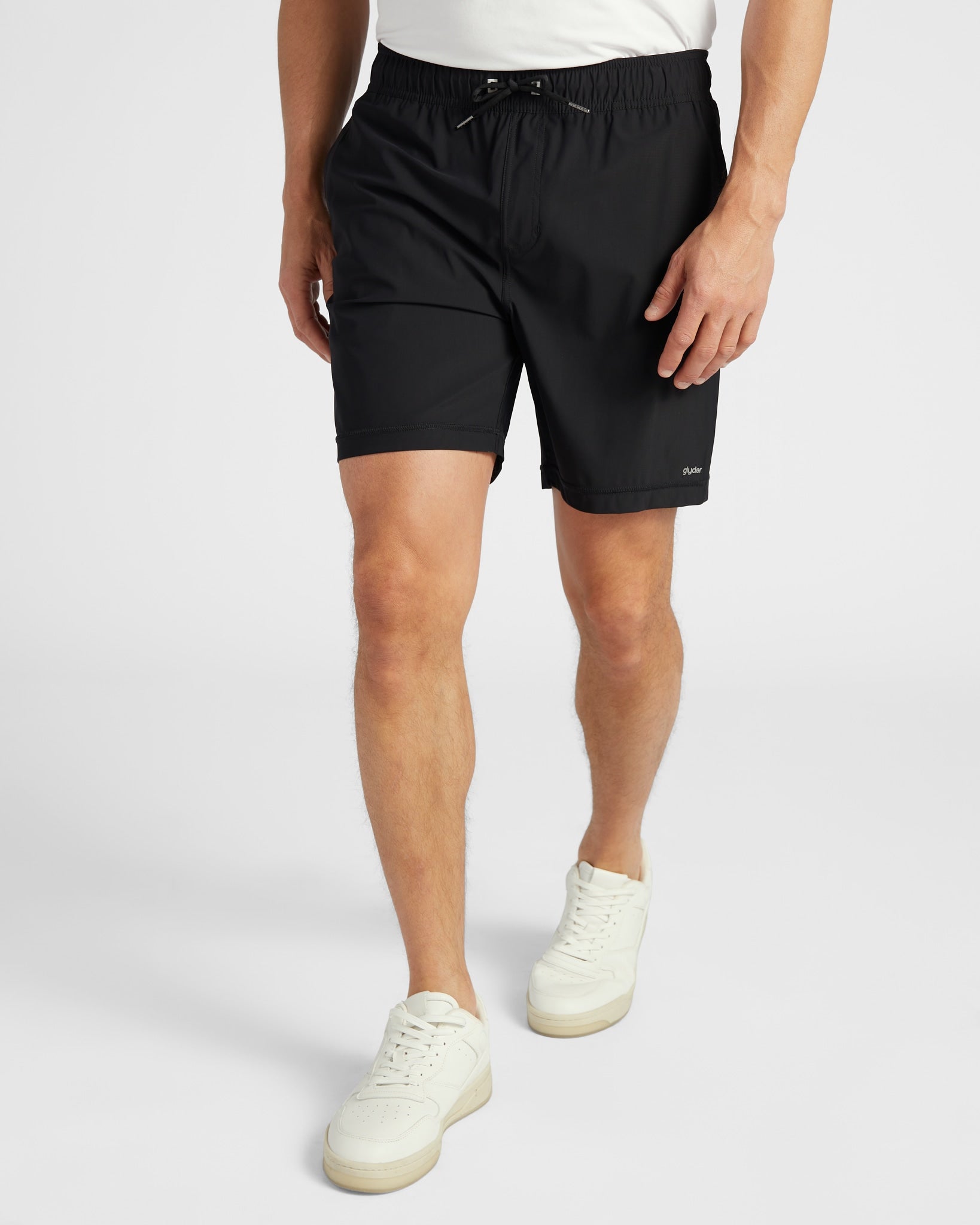 Black $|& Glyder Court Short - SOF Front