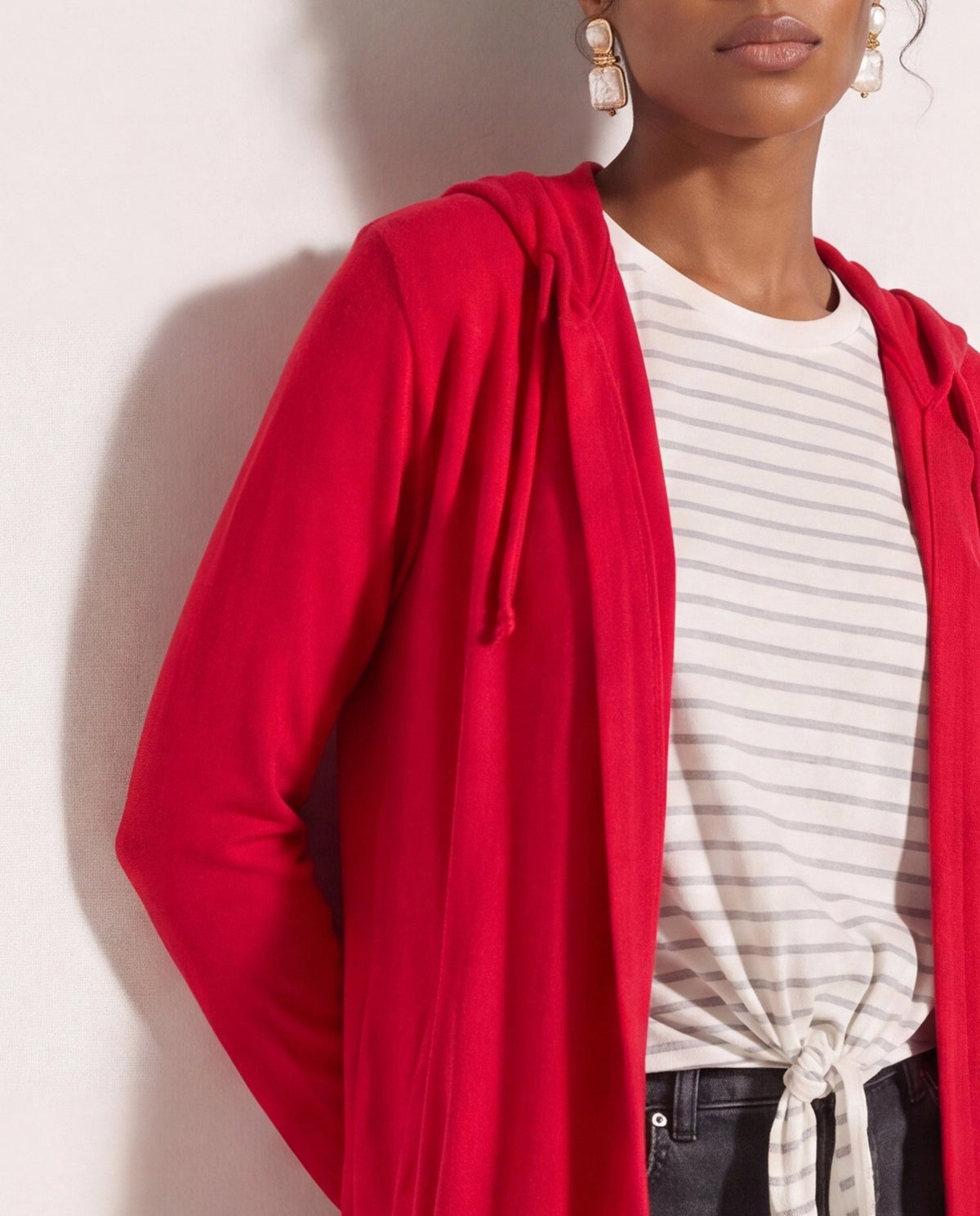 Chili Pepper $|& SEAS Laguna Hooded Cardigan - SOF Back