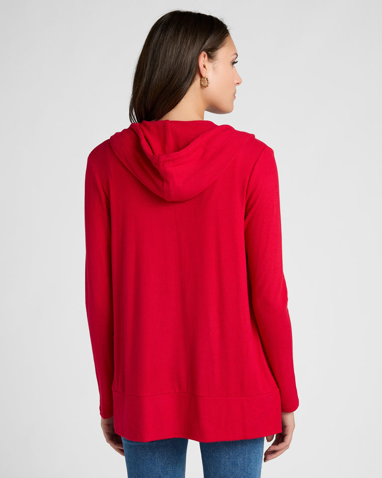 Chili Pepper $|& SEAS Laguna Hooded Cardigan - SOF Back