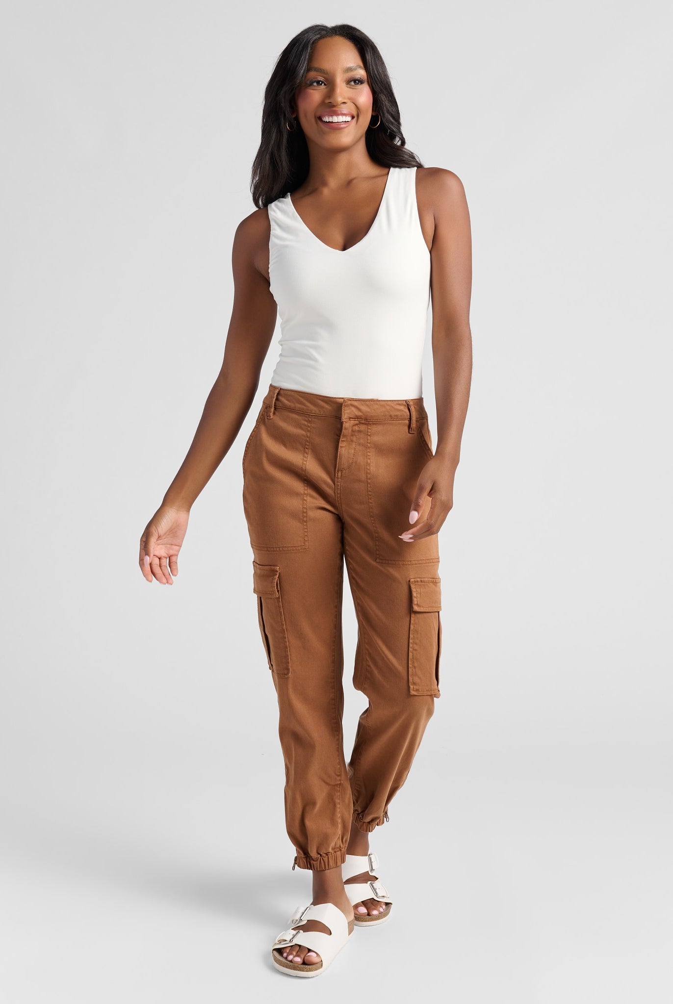 Toffee $|& Herizon Niki Cargo Pant - SOF Full Front