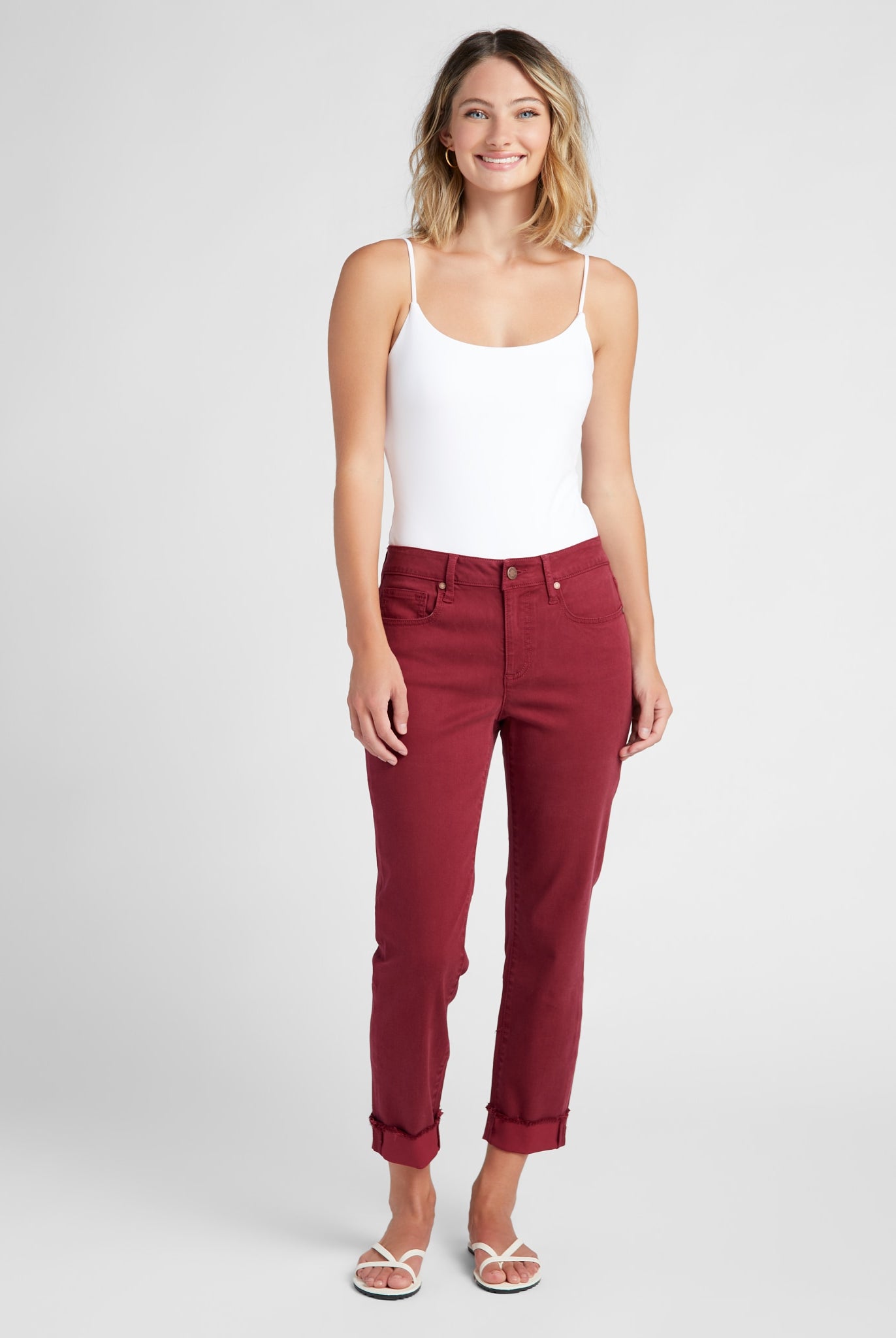 Rosewood $|& Herizon Lana Cropped Straight Leg Jeans - SOF Full Front