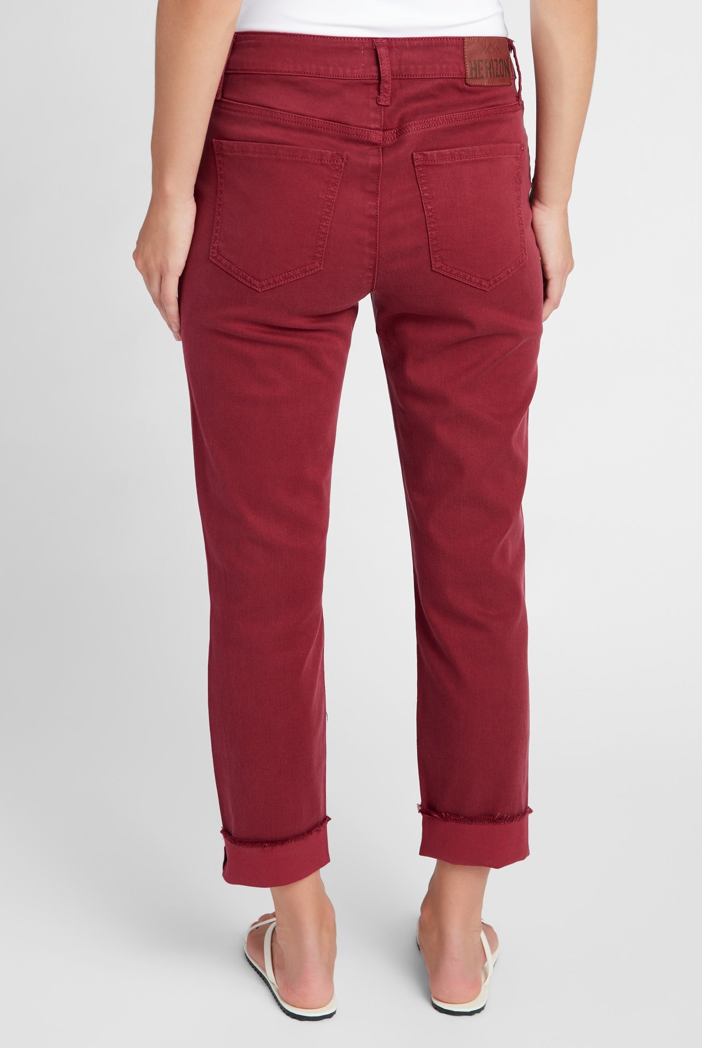 Rosewood $|& Herizon Lana Cropped Straight Leg Jeans - SOF Back