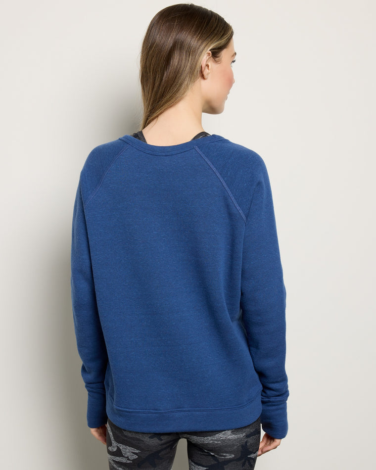 Navy $|& Interval Game Day Graphic Sweatshirt - SOF Back
