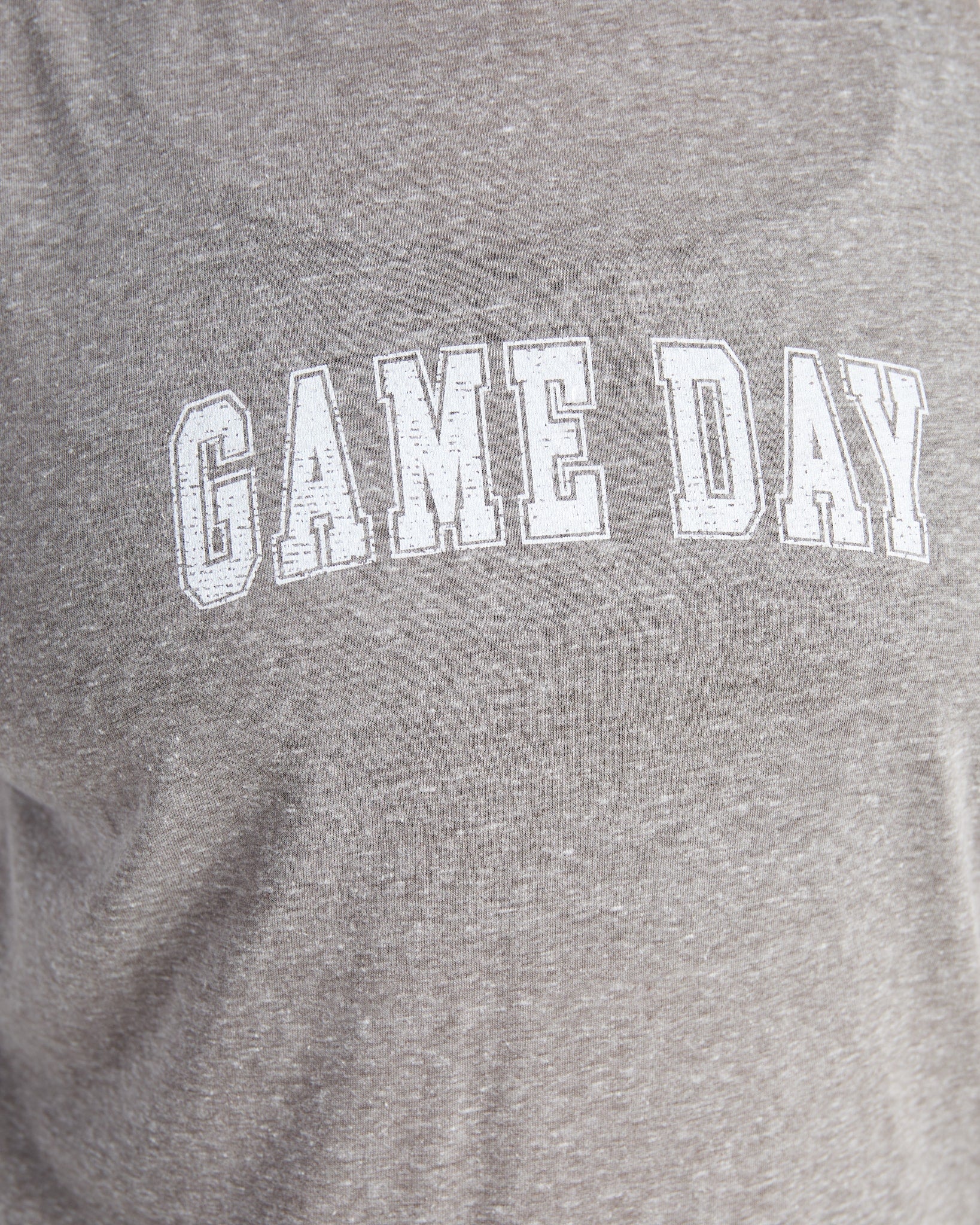 Heather Grey $|& Interval Graphic Muscle Tank - Game Day - SOF Detail