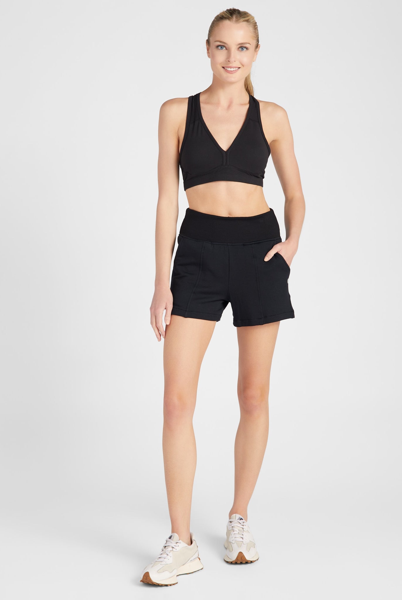 Black $|& Interval Recharge Bra - SOF Full Front