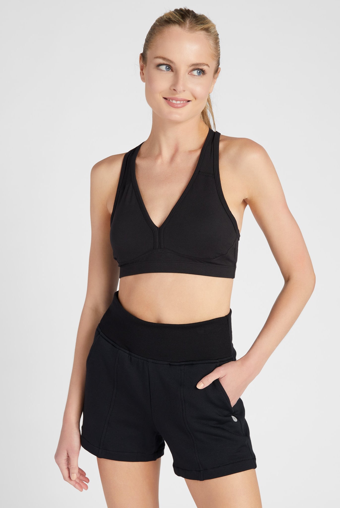 Black $|& Interval Recharge Bra - SOF Front