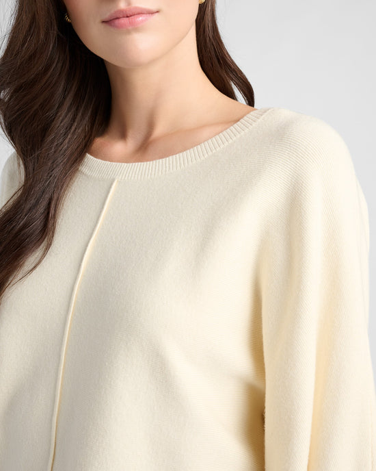 Ivory $|& Citrus Dolman Center Seam Pullover - SOF Detail