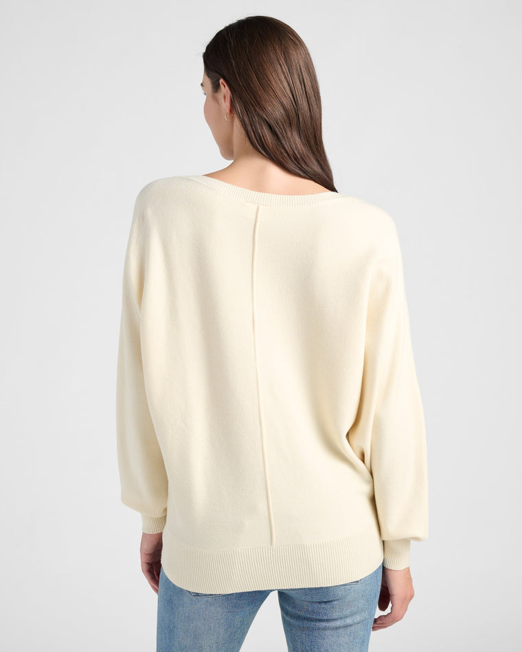 Ivory $|& Citrus Dolman Center Seam Pullover - SOF Back