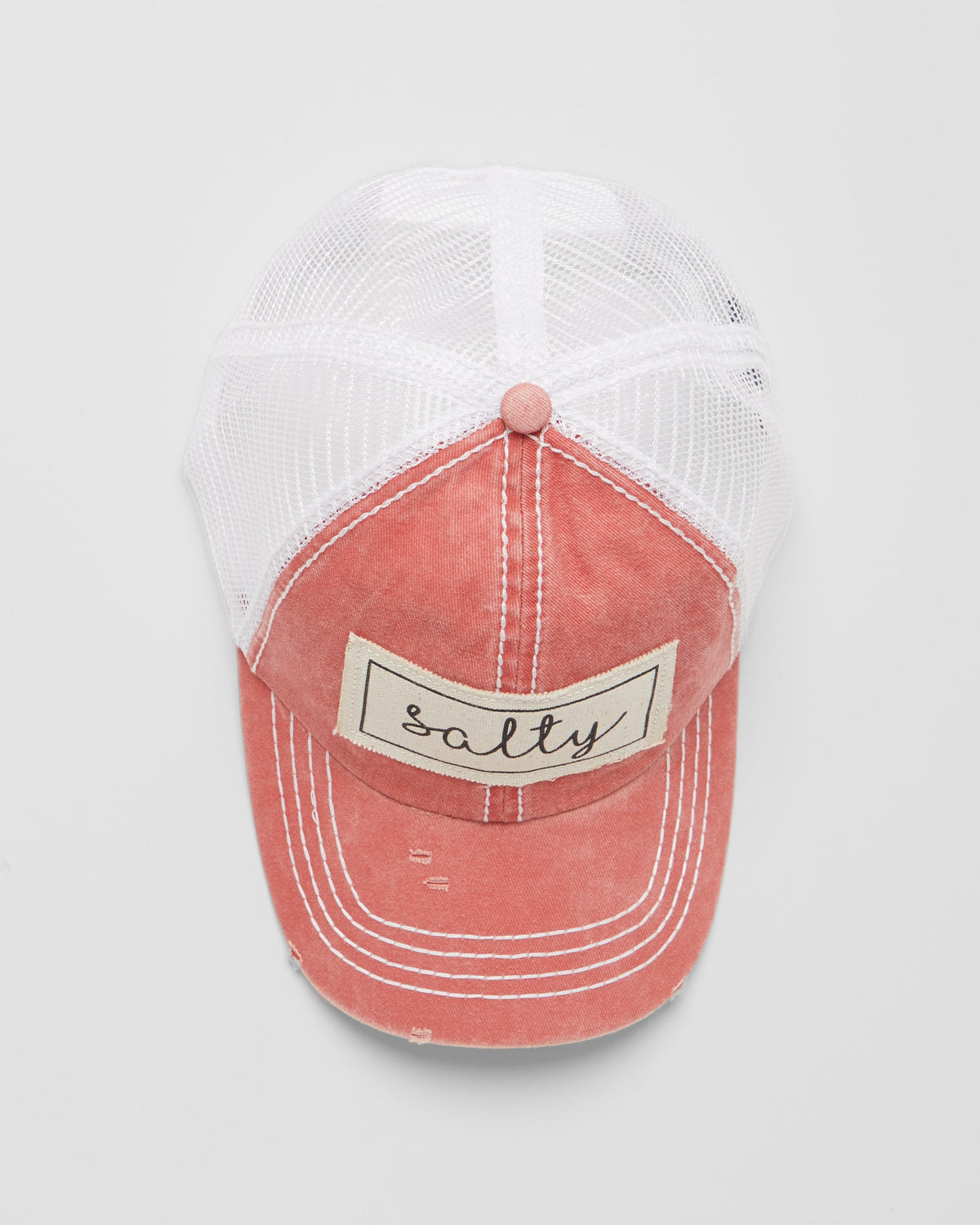 Burnt Orange $|& David & Young Salty Mesh Back Baseball Cap - SOF Front