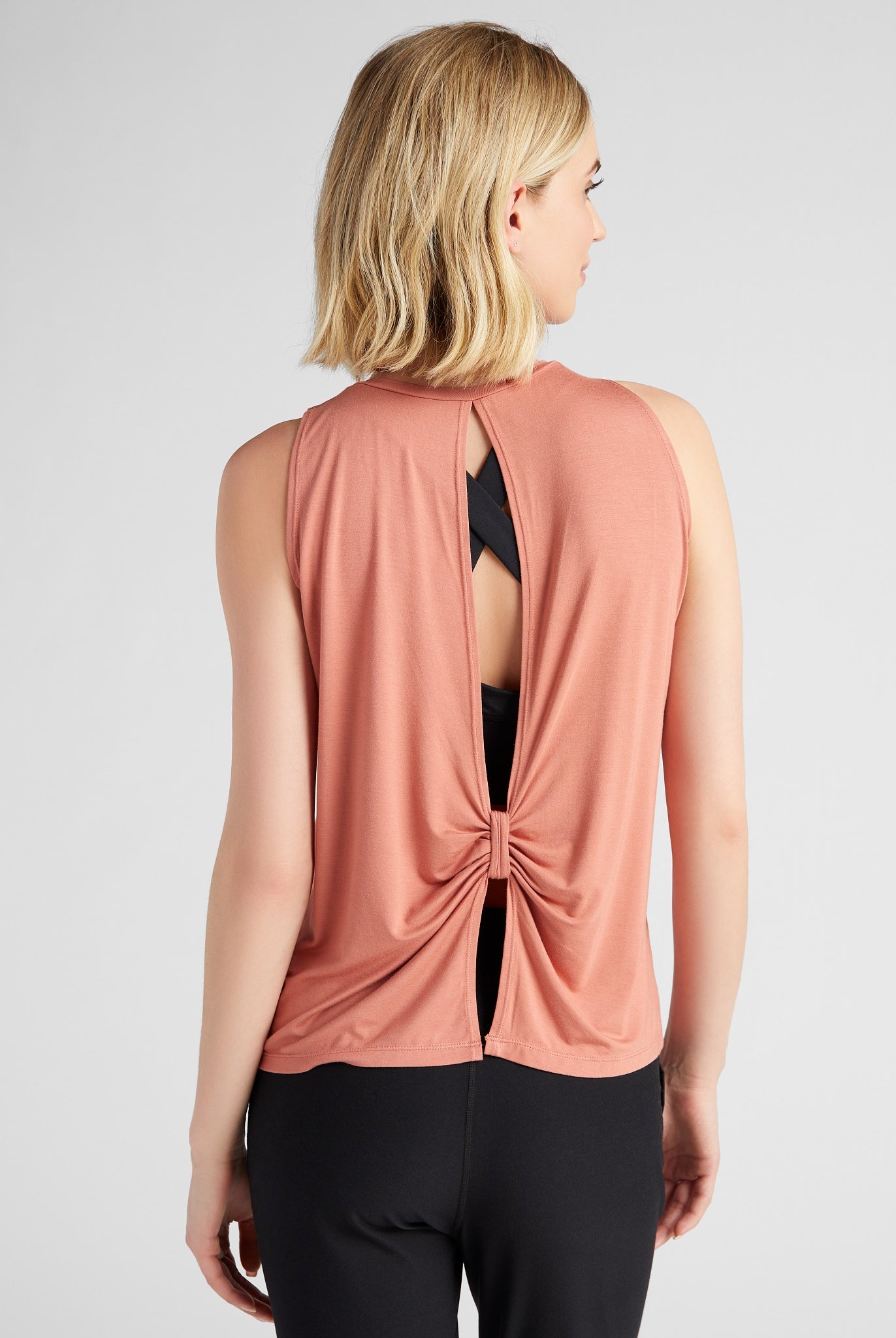Peach Blossom $|& Interval Split Back Tank - SOF Back