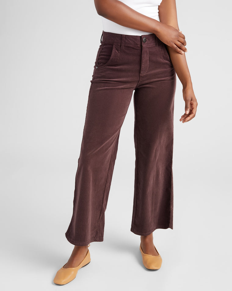 Raisin $|& Democracy Absolution Skyrise Corduroy Wide Leg Pants - SOF Front