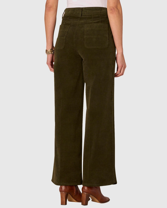 Winter Moss $|& Democracy Absolution Skyrise Corduroy Wide Leg Pants - VOF Back