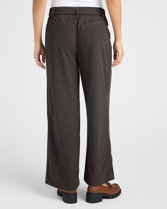 Brown $|& Democracy Ableisure Skyrise Pull-On Wide Leg Trouser - SOF Back