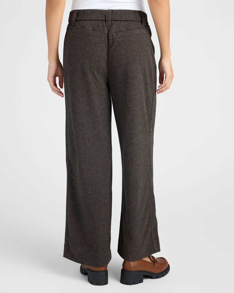 Brown $|& Democracy Ableisure Skyrise Pull-On Wide Leg Trouser - SOF Back