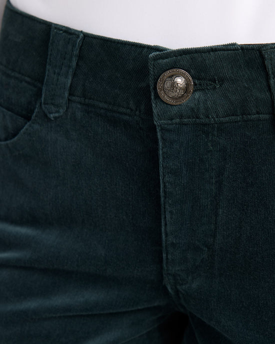 Deep Pine $|& Democracy Absolution Corduroy Straight Leg Pants - SOF Detail