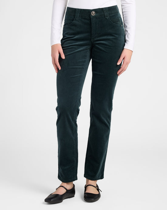 Deep Pine $|& Democracy Absolution Corduroy Straight Leg Pants - SOF Front
