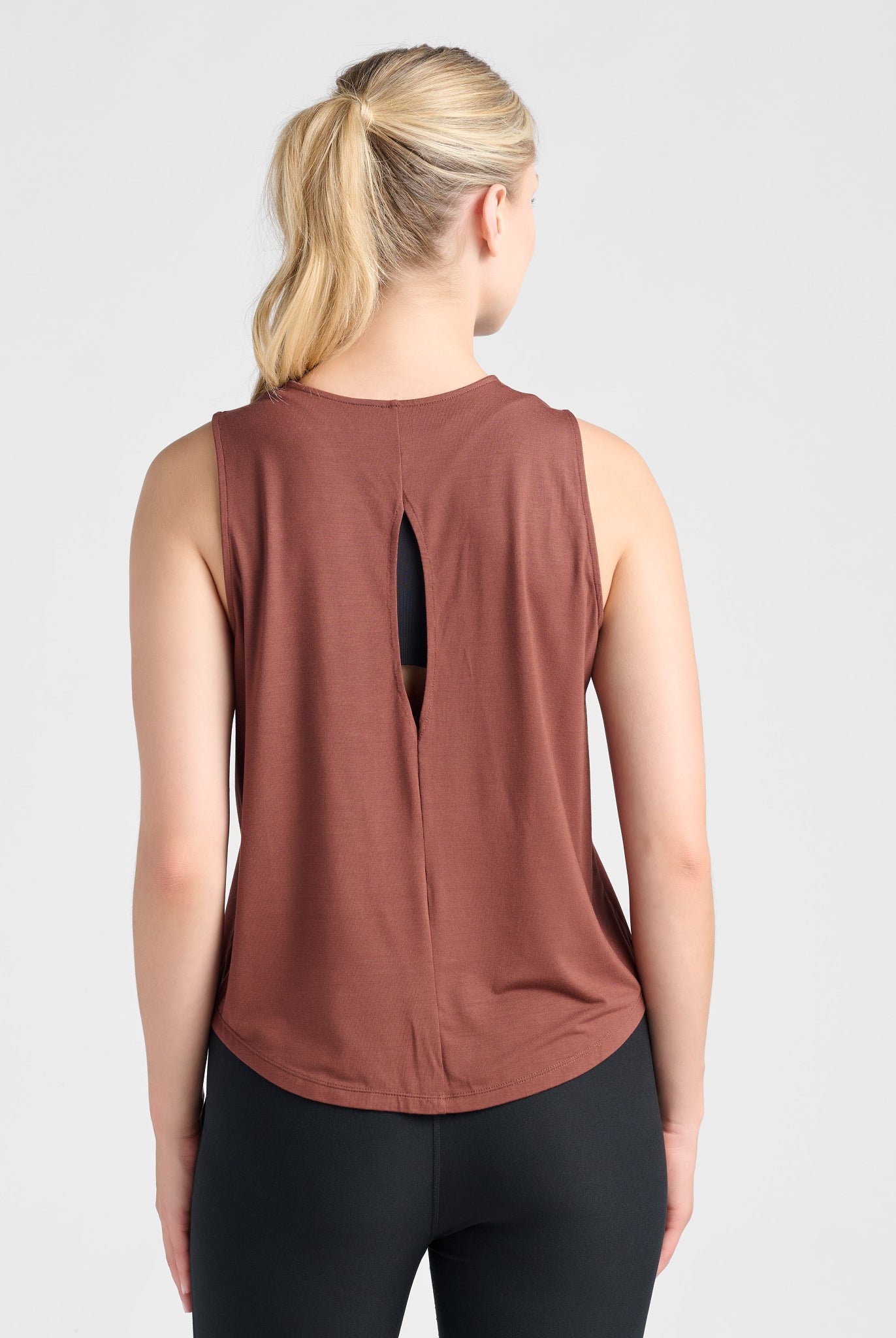 Chocolate Fondant $|& Interval Keyhole Back Tank - SOF Back