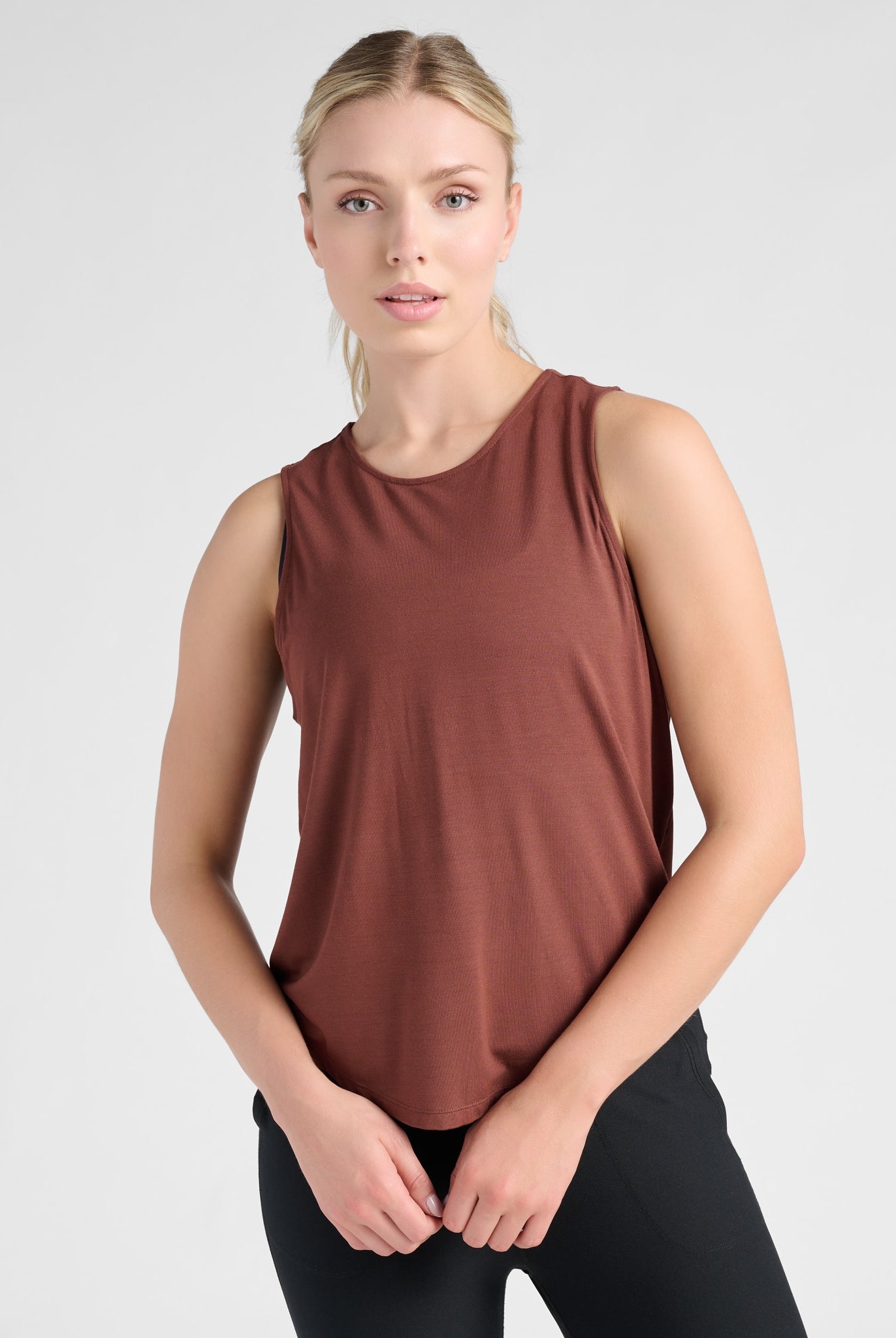 Chocolate Fondant $|& Interval Keyhole Back Tank - SOF Front