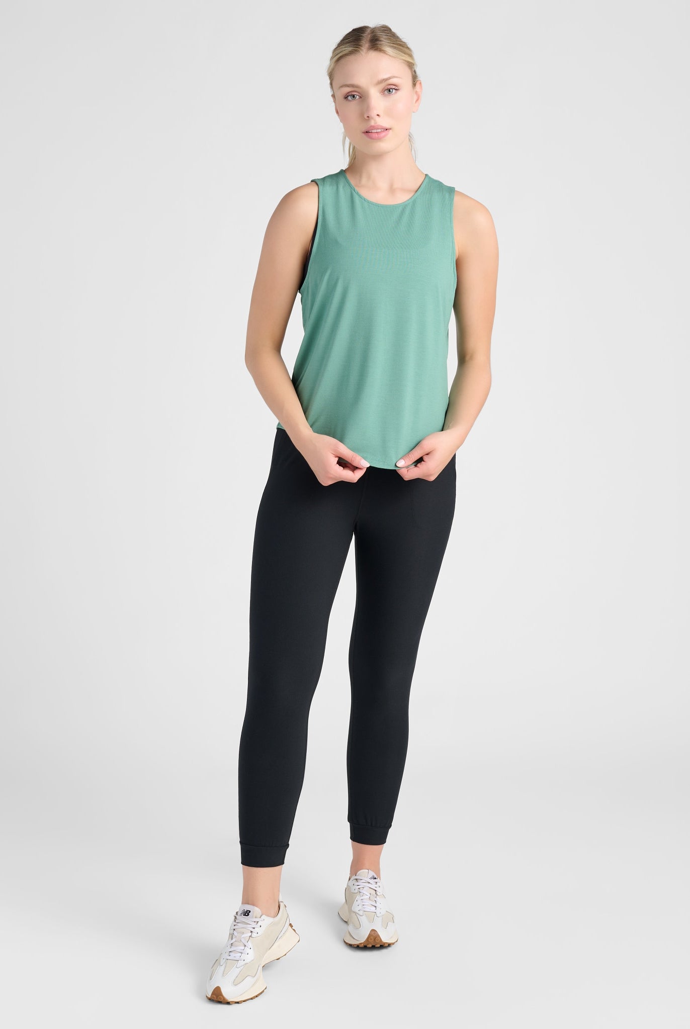 Frosty Spruce $|& Interval Keyhole Back Tank - SOF Full Front