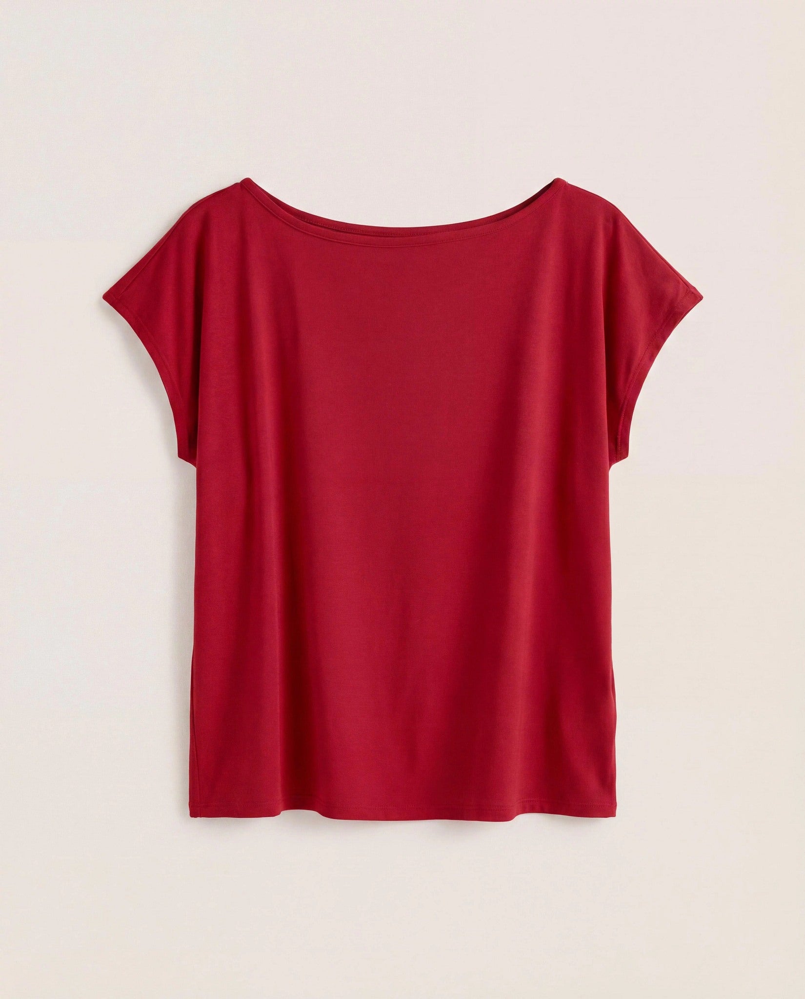 Chili Pepper $|& SEAS Brentwood Boat Neck Top - Hanger Detail