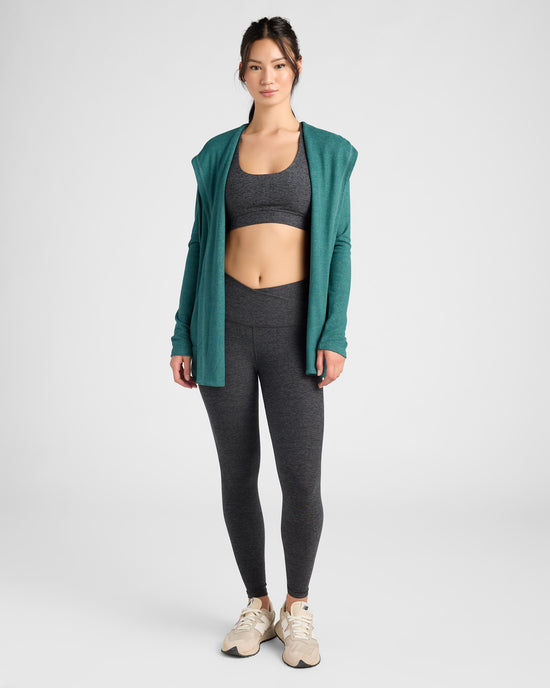 Heather Spruced Up $|& Interval Hacci Carefree Cardigan - SOF Full Front