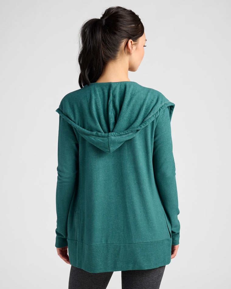 Heather Spruced Up $|& Interval Hacci Carefree Cardigan - SOF Back