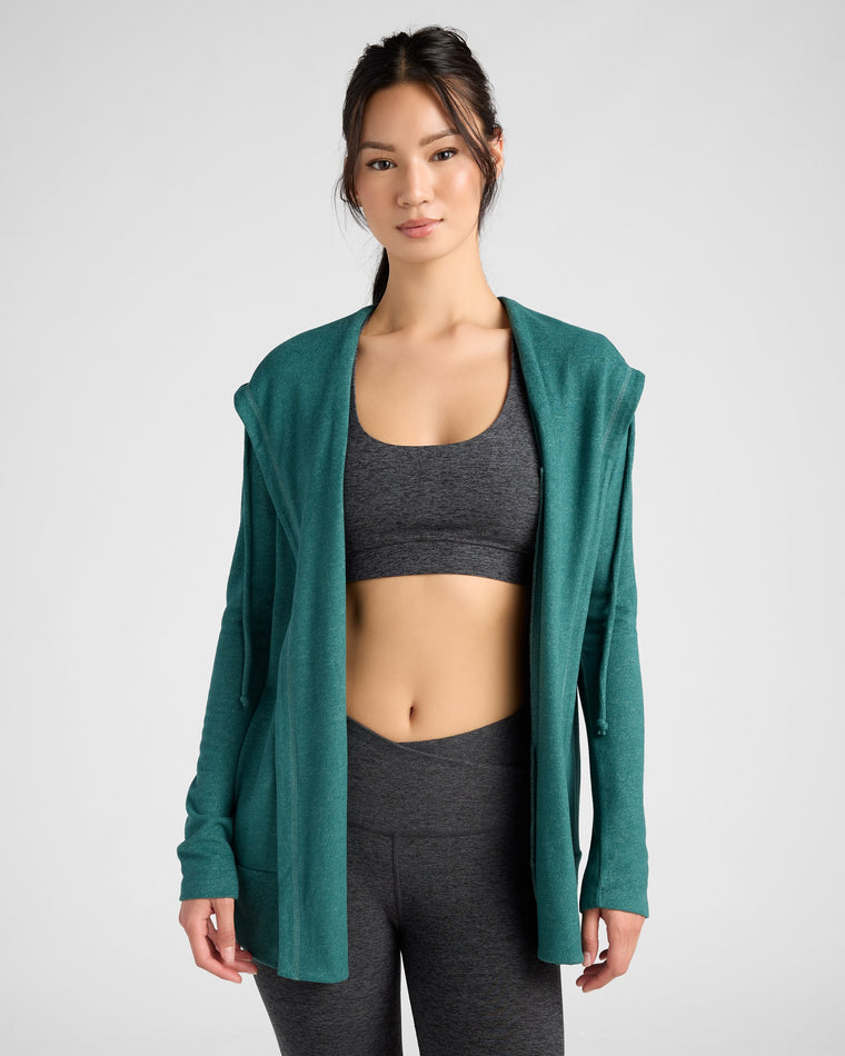 Heather Spruced Up $|& Interval Hacci Carefree Cardigan - SOF Front