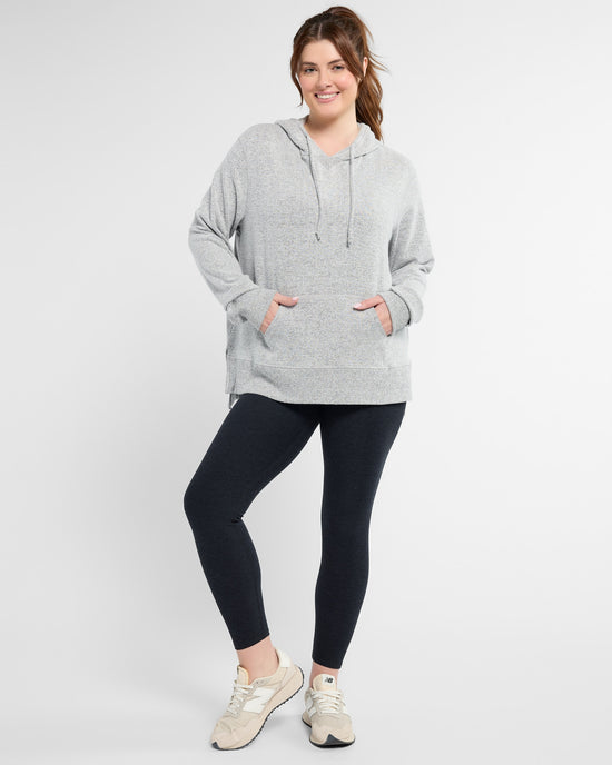 Heather Grey $|& Interval Hacci Pocket Hoodie - SOF Full Front