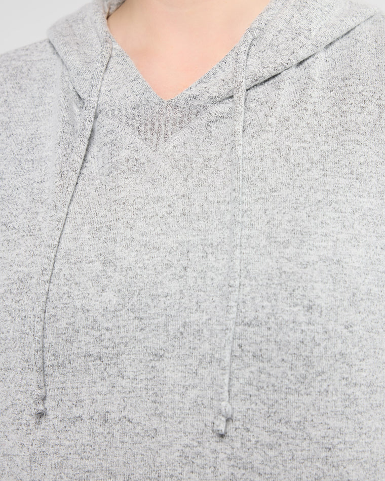 Heather Grey $|& Interval Hacci Pocket Hoodie - SOF Detail