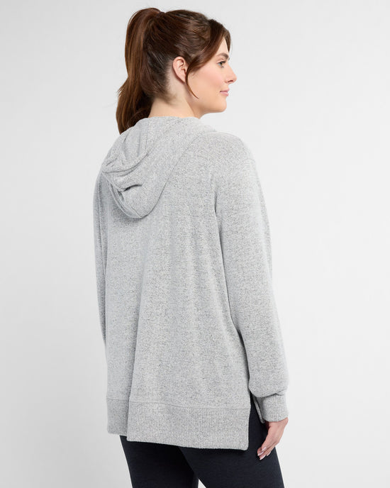 Heather Grey $|& Interval Hacci Pocket Hoodie - SOF Back