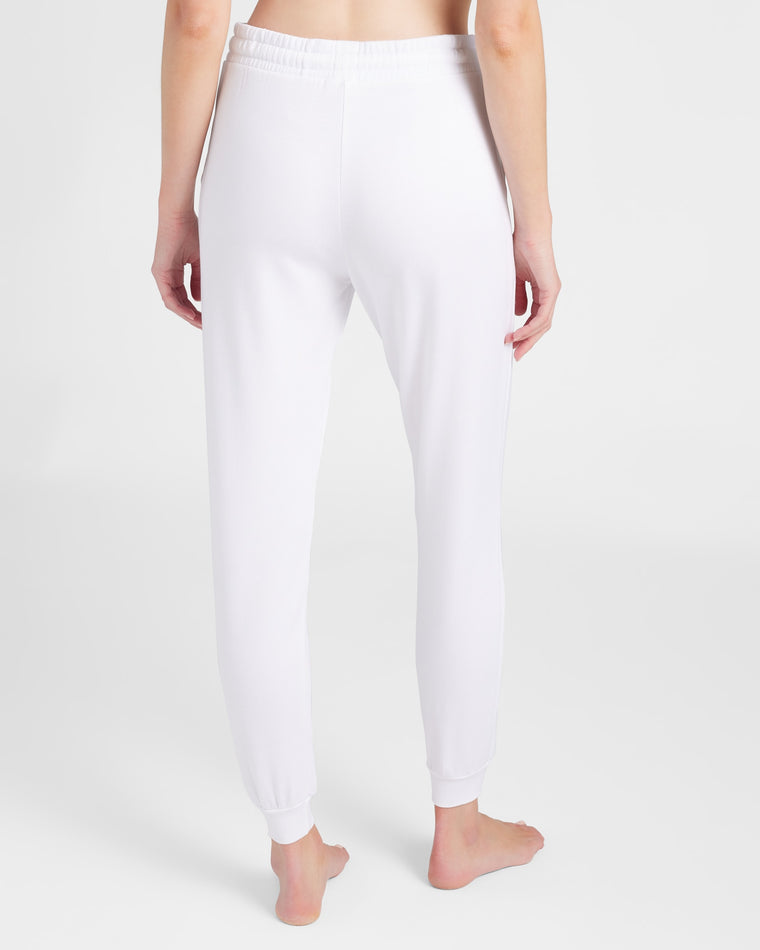 White $|& SEAS Over the Clouds Jogger - SOF Back