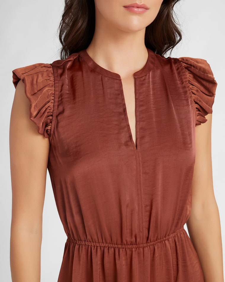 Cinnamon $|& Steve Madden Allegra Dress - SOF Detail