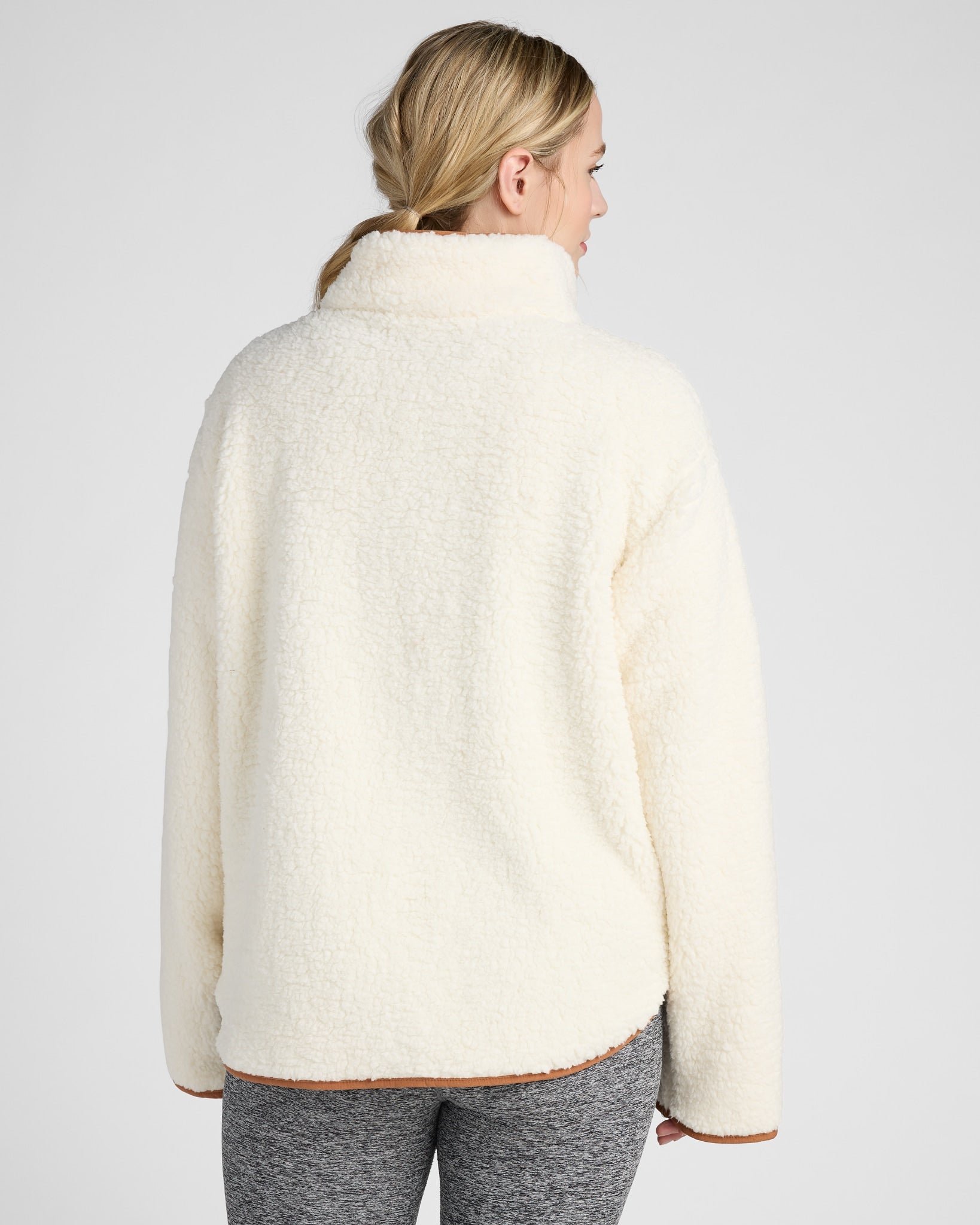 Cream/Camel $|& Interval Big Bear ¼ Zip - SOF Back
