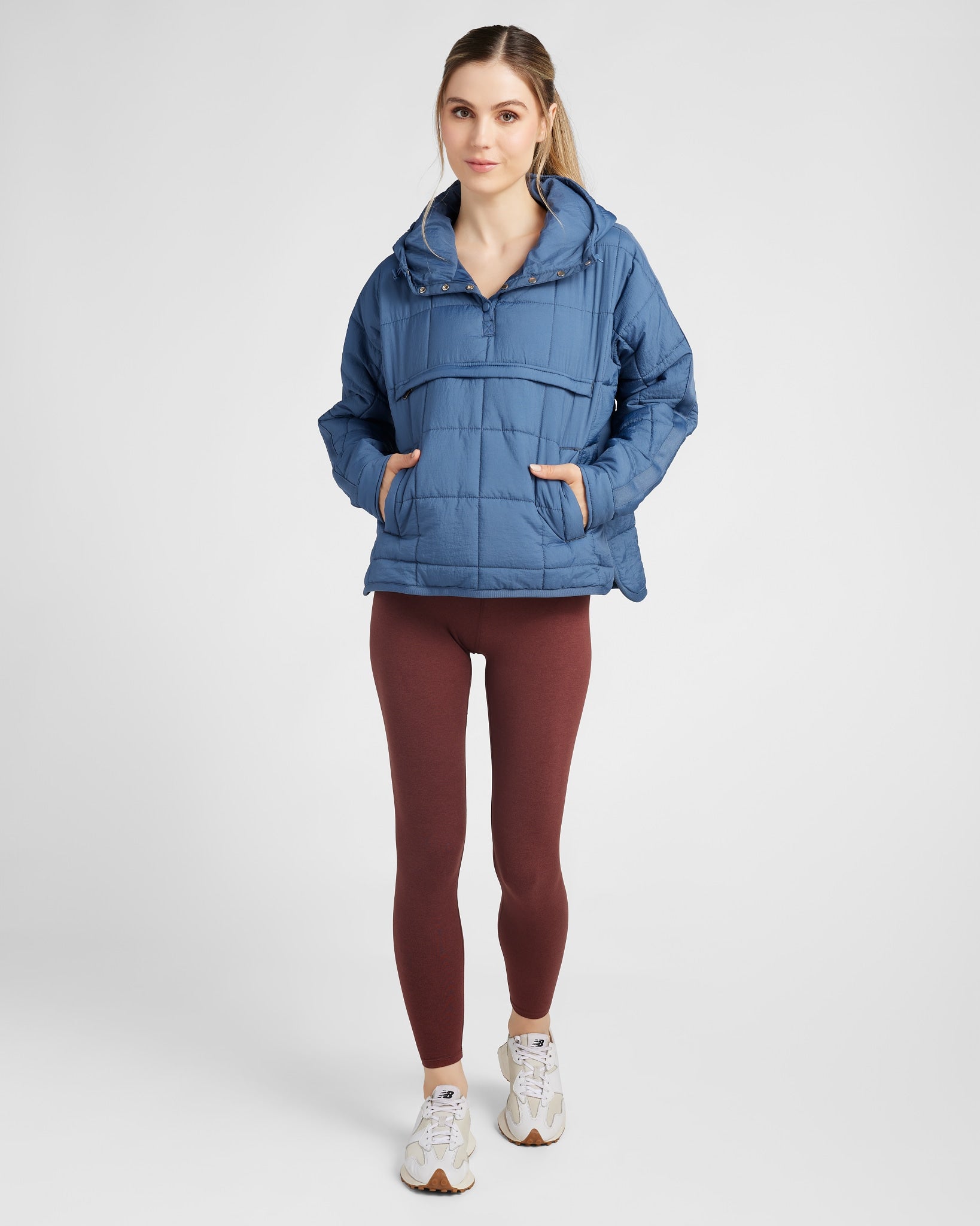 Stargazer Blue $|& Interval Packable Puffer Jacket - SOF Full Front
