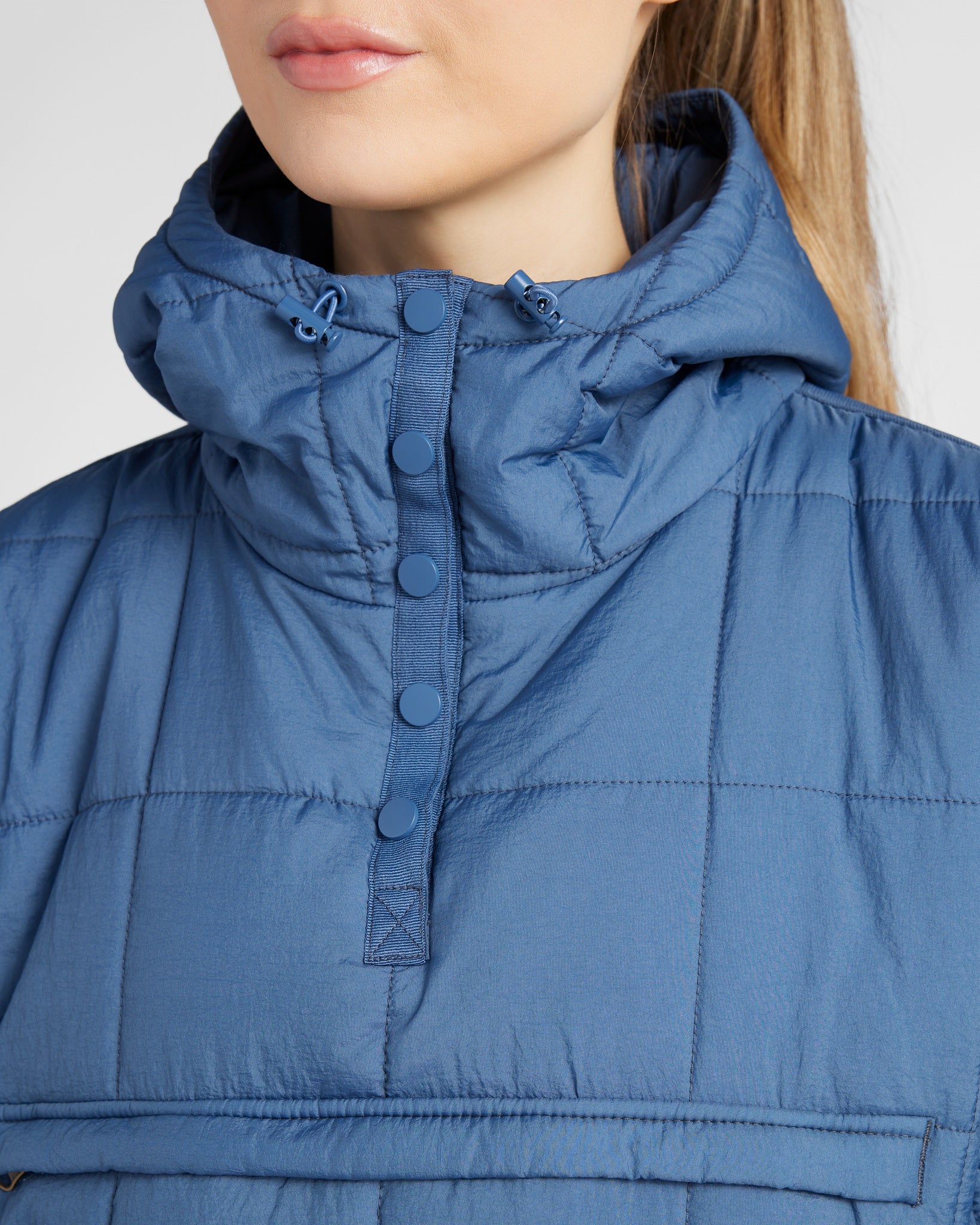 Stargazer Blue $|& Interval Packable Puffer Jacket - SOF Detail
