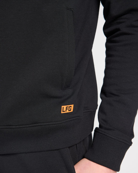 Black $|& LFG Endurance Hoodie Zip Up - SOF Full Front