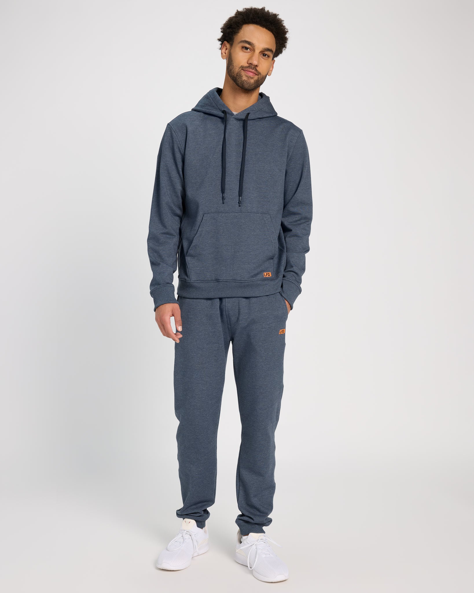 Heather Navy $|& LFG Endurance Hoodie Pullover - UGC On Fig