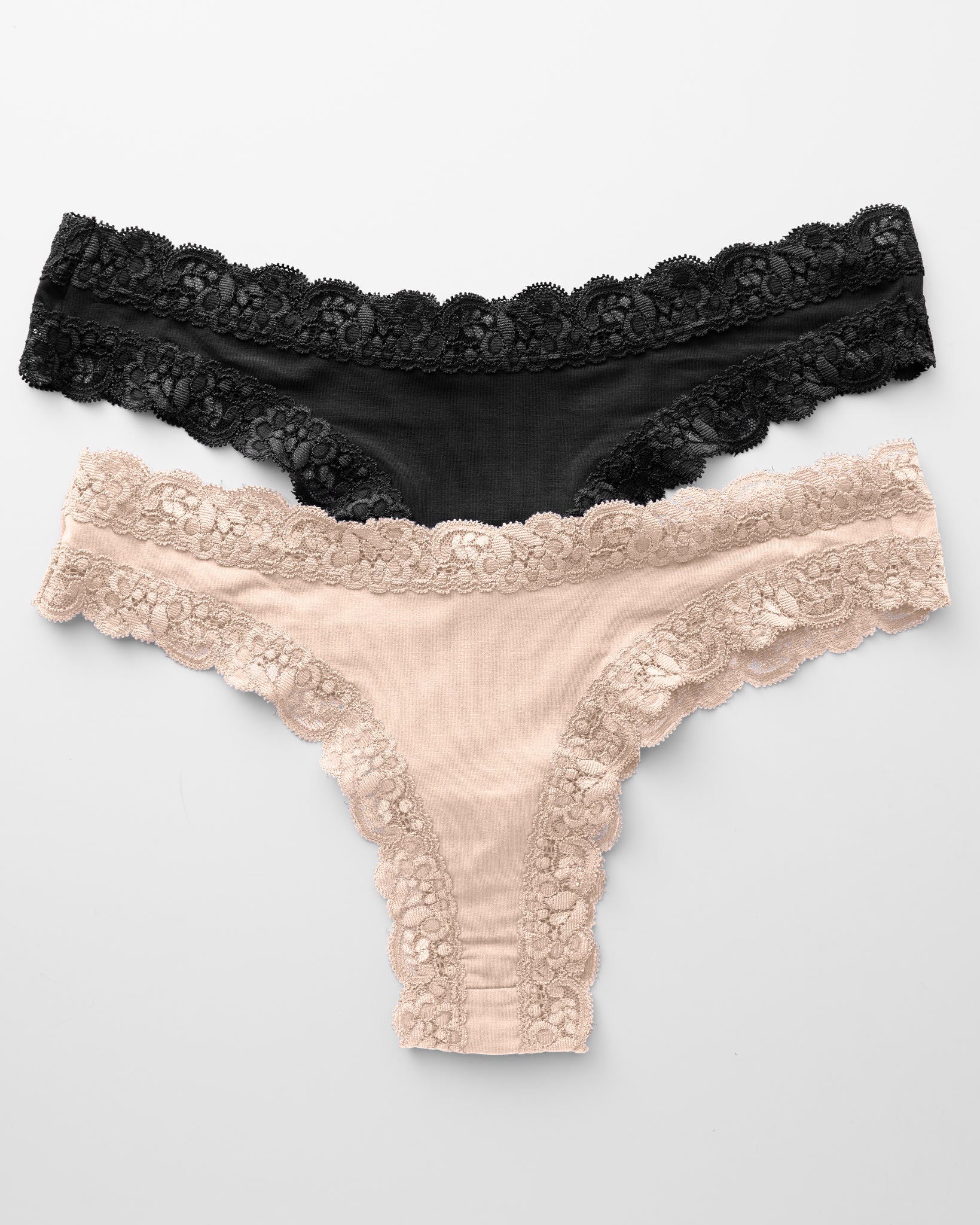 Champagne/Black $|& Fleur't The Iconic Thong