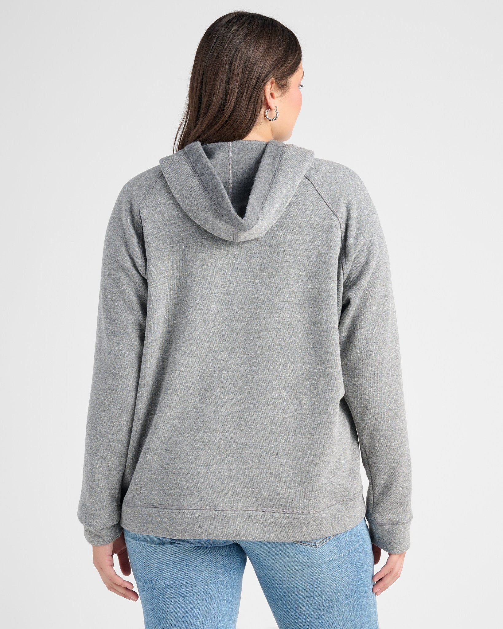 Heather Grey $|& SEAS Snow Day 78 & Sunny Graphic Hoodie - SOF Back